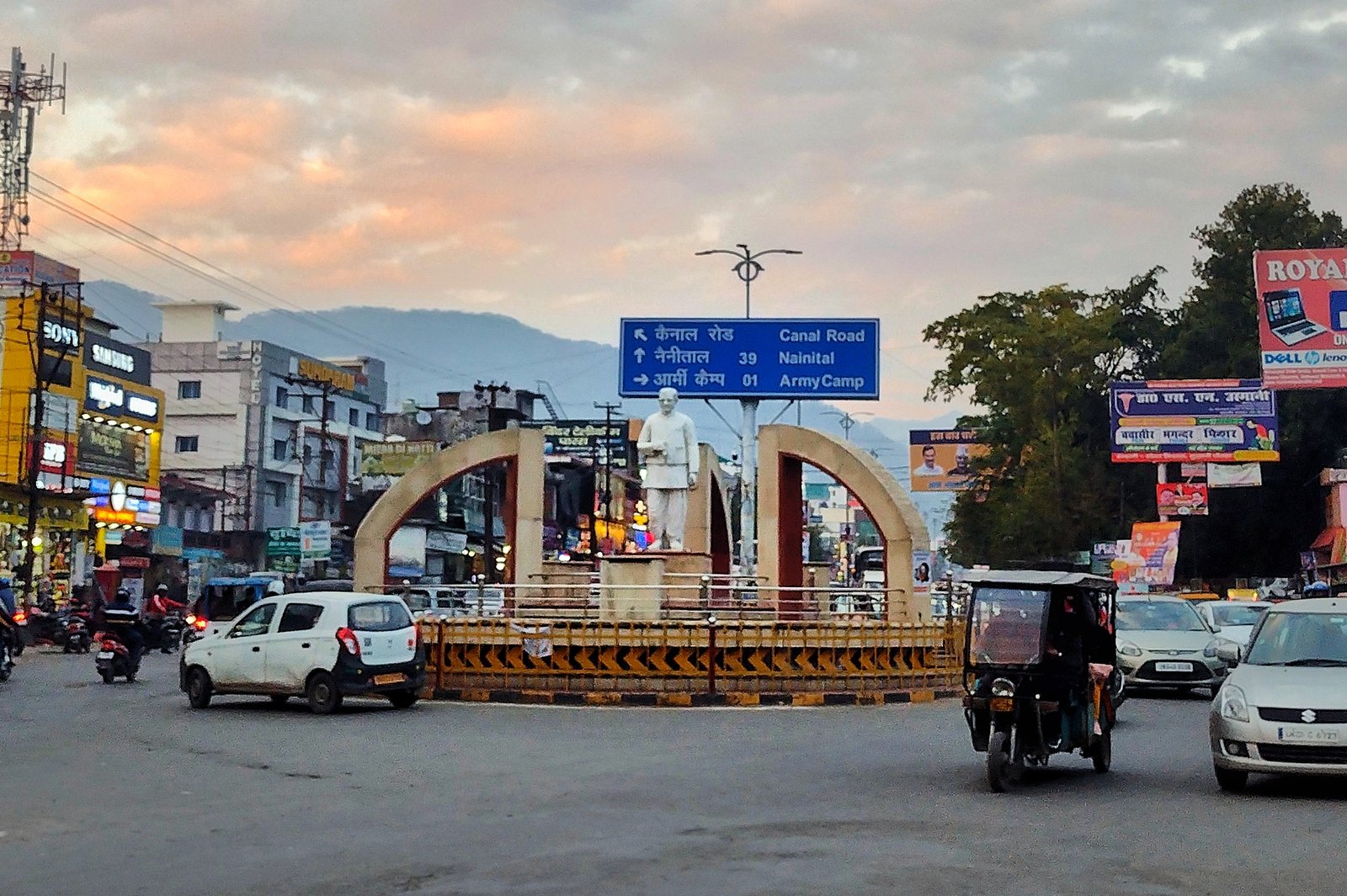 Haldwani gateway road and foothills in Uttarakhand